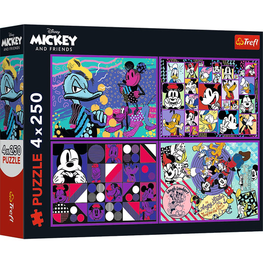 PUZZLE TREFL 4X250 DISNEY MICKEY MOUSE SI PRIETENII - Imagine 1 [ps:354b8a0d-3785-4cdb-b7f1-0b172303cc2b]