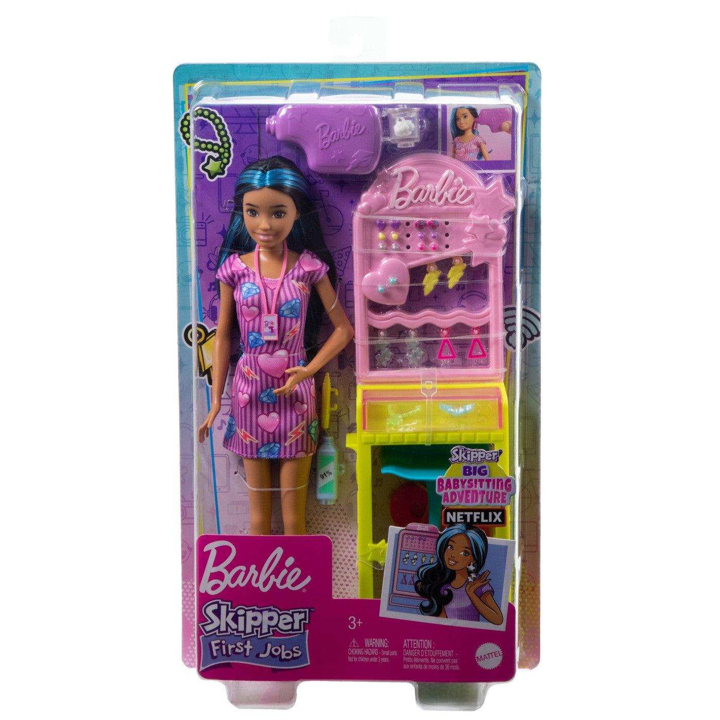 BARBIE PAPUSA BARBIE SKIPPER FIRST JOBS EAR PIERCER Mattel - Imagine 1 [ps:a85d8199-b74c-4b89-bf31-b565a0a70a34]