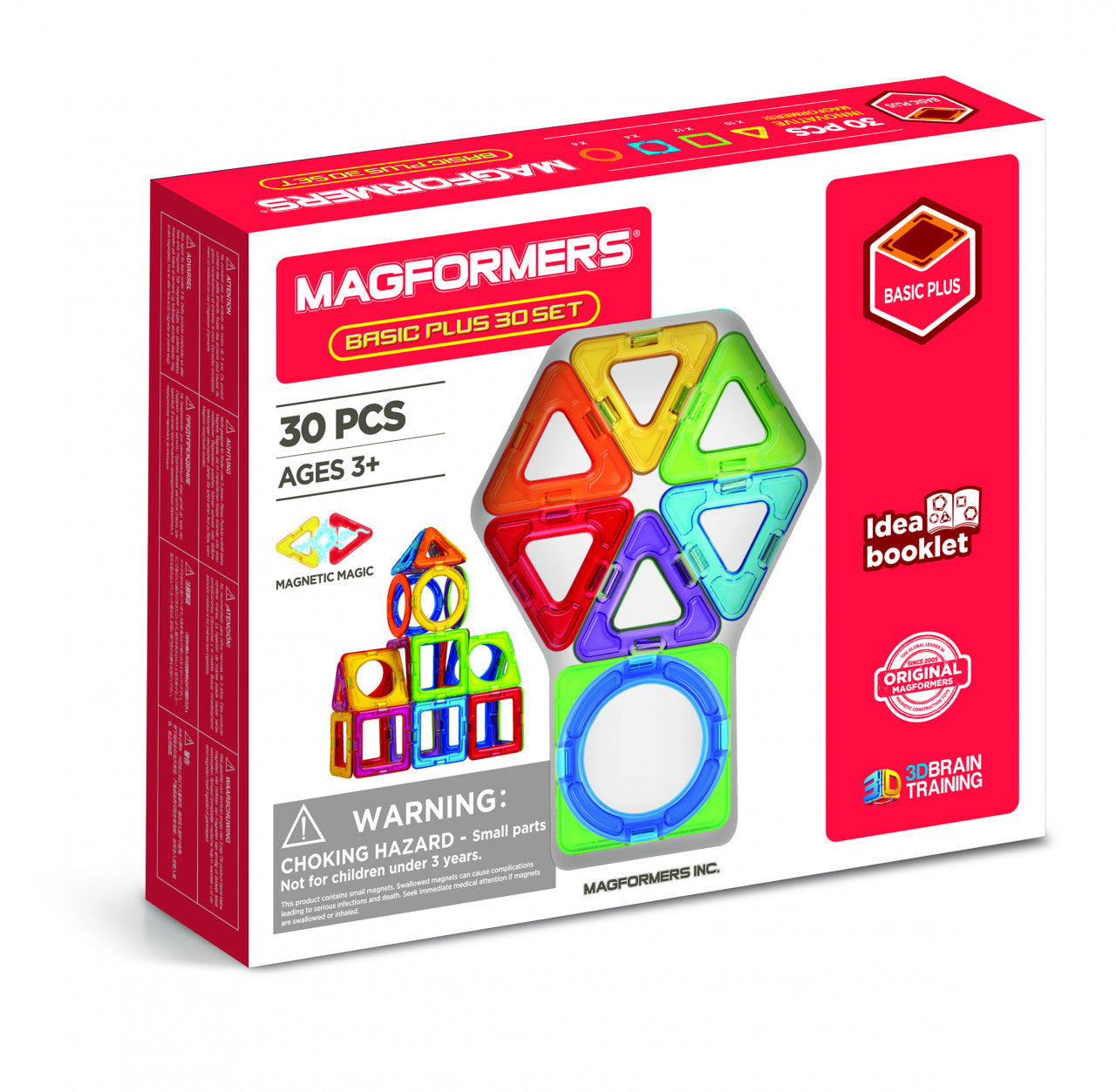 Set magnetic de construit- Magformers Basic Plus 30 set - Imagine 1 [ps:16d01e7d-903b-4e56-9cca-96a60c5ed5af]