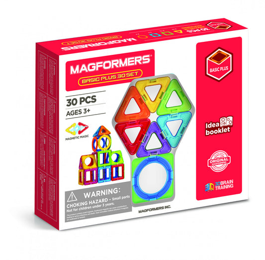 Set magnetic de construit- Magformers Basic Plus 30 set - Imagine 1 [ps:16d01e7d-903b-4e56-9cca-96a60c5ed5af]
