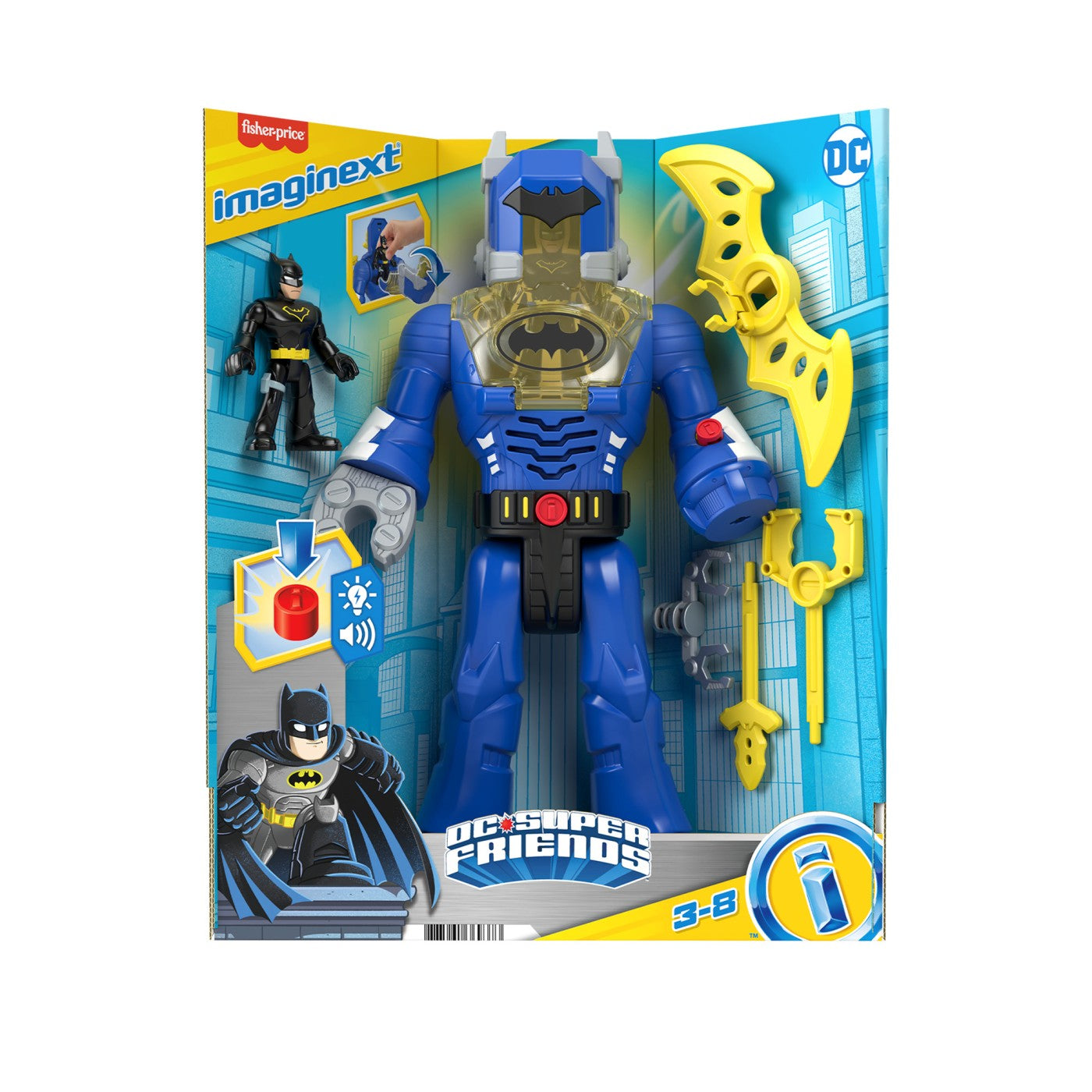 FISHER PRICE IMAGINEXT DC SUPER FRIENDS ROBOT BATMAN - Imagine 1