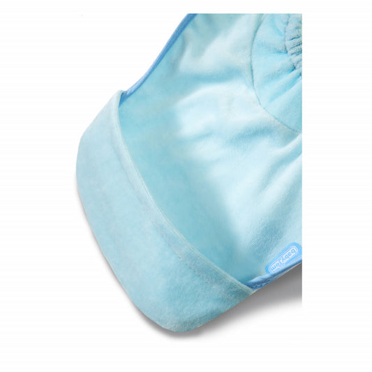Baveta cu buzunar BabyJem Velvet (Culoare: Ecru) - Bleu [ps:32521777-0047-42e2-8bc4-5f8b0162e587]