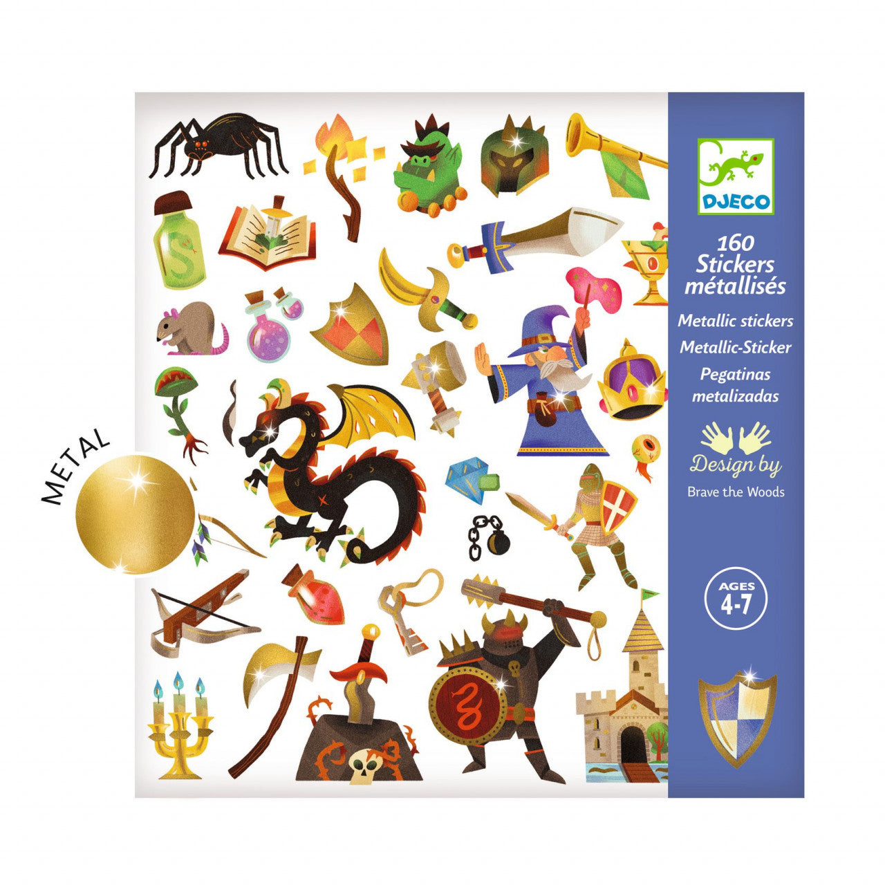 Abtibilduri Fantezie medievala, Djeco - Imagine 1 [ps:342dd004-8650-4cf9-840f-9a6caff69be6]