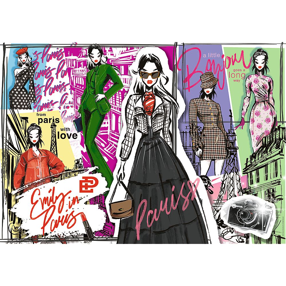 Puzzle Trefl 1000 Piese - Emily la Paris Inspirație în Modă - Default Title (1) [ps:5c17afcc-6619-44a2-928a-c19b804bf98b]