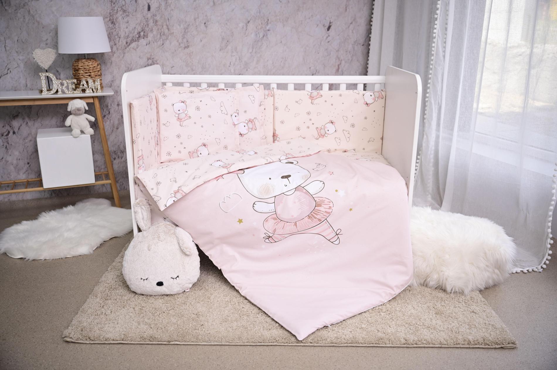 Set Lenjerie Pătuț 60x120 Lorelli Smile Pink Moons & Stars - roz balerina (1) [ps:9f333d87-e4de-45f8-9dbc-609148033740]