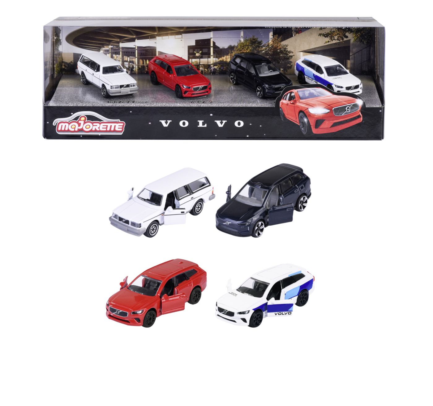 MAJORETTE PREMIUM CARS SET 4 MASINI VOLVO V90 SCARA 1:64 - Imagine 1 [ps:d600b502-2bea-4fab-87d2-6049d6e84290]