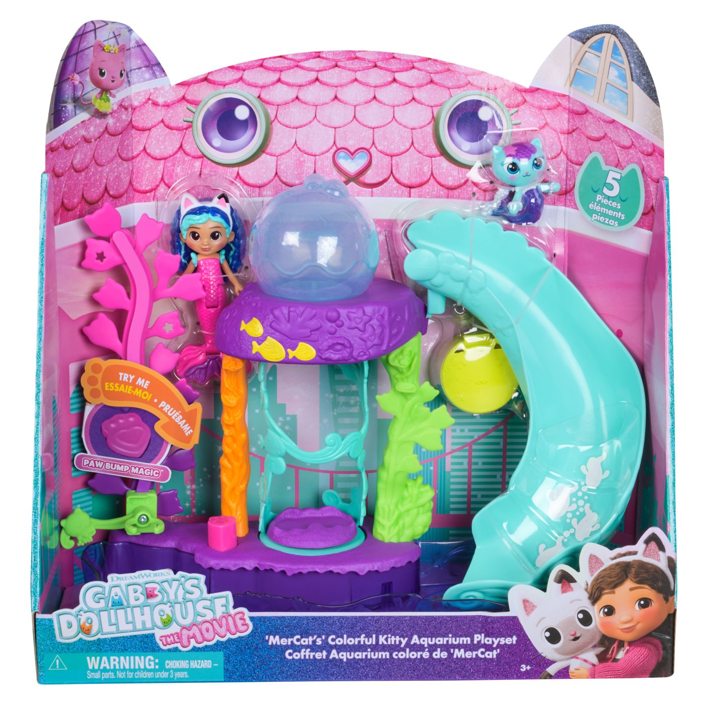 GABBYS DOLLHOUSE FILMUL SET ACVARIUL COLORAT CU FIGURINA - Imagine 1