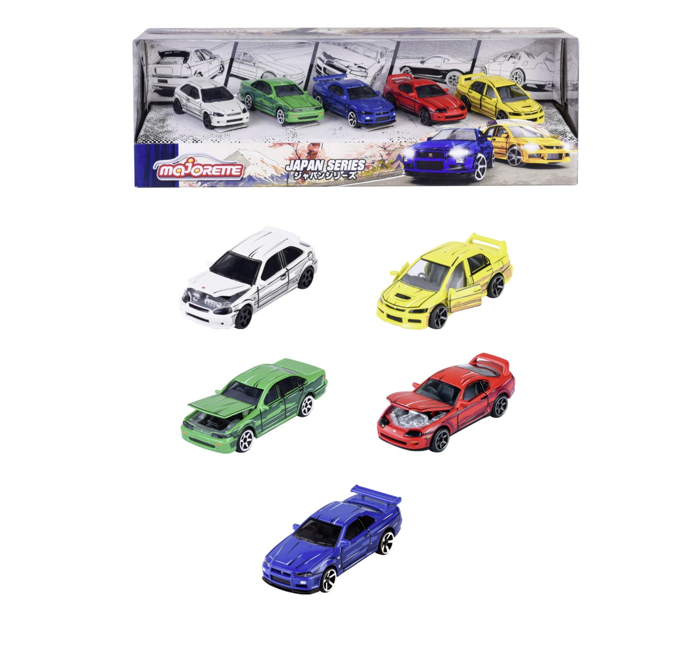 MAJORETTE JAPAN SERIES SET 5 MASINUTE SCARA 1:64 Simba - Imagine 1 [ps:a394f879-a4c5-43df-b90b-50d27b5c3804]