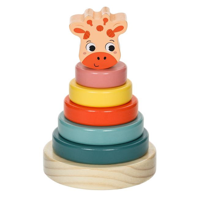 Piramidă Educativă Lemn Girafă Jumbo, 5 Inele - 10x14cm - Default Title (1) [ps:8178f7fd-3872-435b-90de-8d2d01f5c0bd]