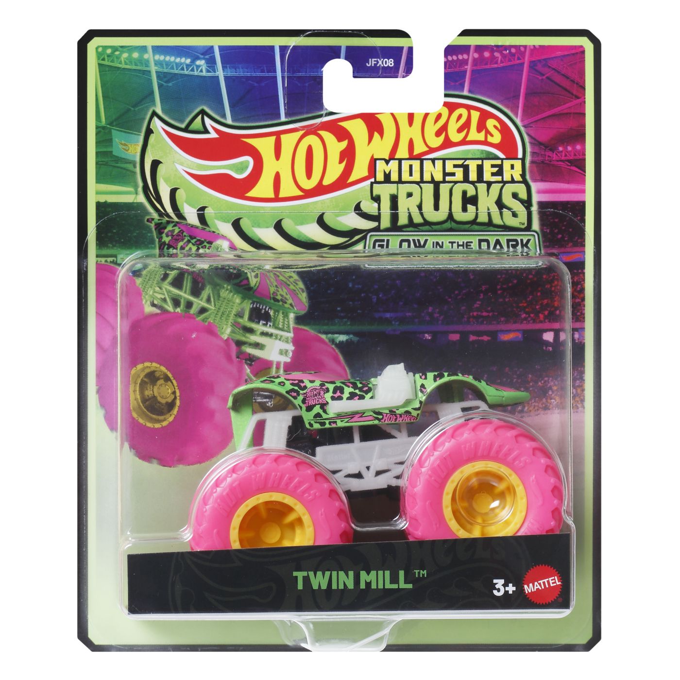 HOT WHEELS MONSTER TRUCK GLOW IN THE DARK MASINUTA TWIN - Imagine 1 [ps:2d4093cd-22f4-40c7-ac9f-574f445ea13c]