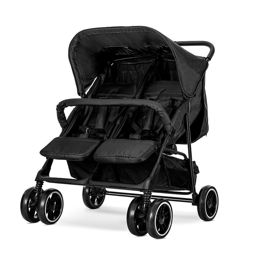 Cărucior Gemeni Lorelli Twin, Cool Grey - Reglabil - Black (1) [ps:e9dda894-5f5d-4880-a57b-7a1e28622738]