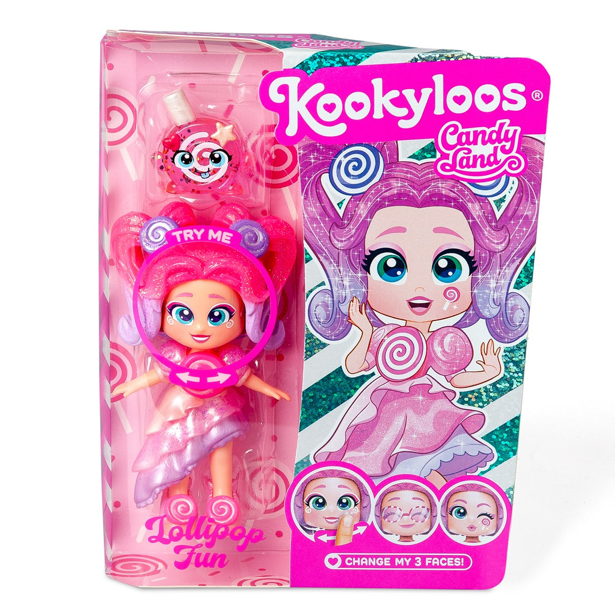KOOKYLOOS Candy Land Lollipop, papusa, 1 model - Imagine 1