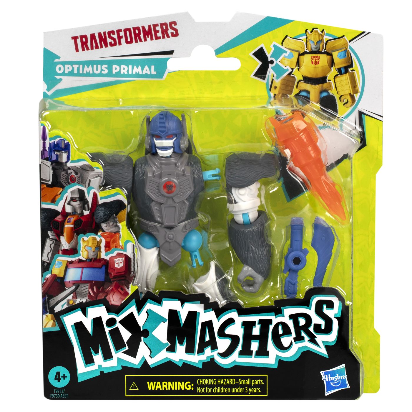 TRANSFORMERS MIX MASHERS FIGURINA OPTIMUS PRIMAL 12CM SI - Imagine 1
