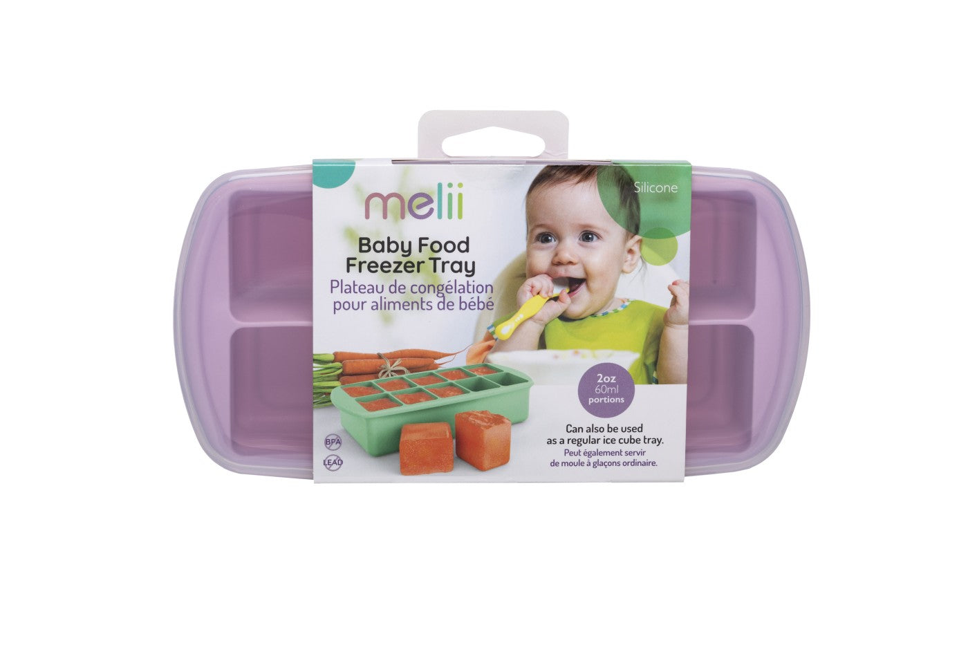 RECIPIENT REFRIGERARE HRANA BEBE, MELII, ROZ 59 ML X 10 CUB - Imagine 1 [ps:b243fadb-ee90-421e-a952-492731707993]