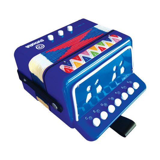Instrument muzical acordeon albastru Svoora - Albastru