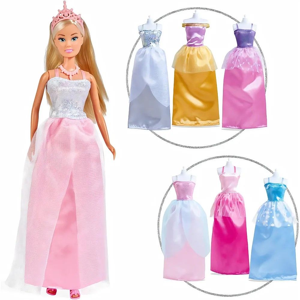 Set Garderobă Steffi Love cu 7 Rochii și Accesorii - Simba - Default Title (1) [ps:6d3bc42c-ca71-4c87-9076-49bd471ad79c]