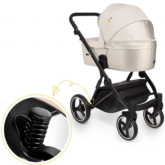 Carucior 2 in 1 Skiddou Oslo+ Normandic Dream, Gri - Bej [ps:0722f00e-b574-4bc5-9343-99591385dfea]