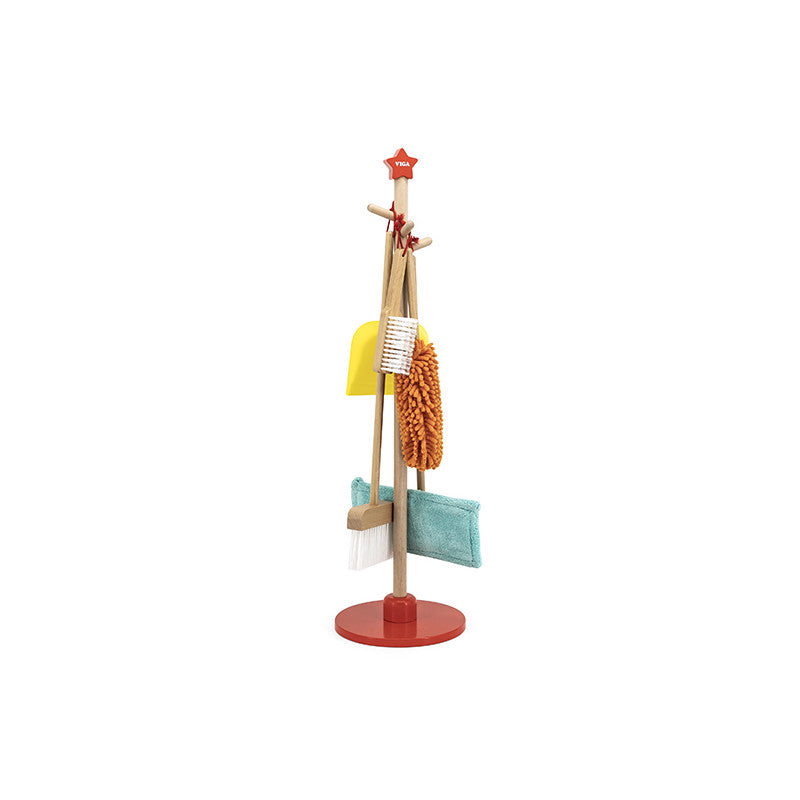 Set de curatenie din lemn cu 6 piese, Viga - Imagine 1 [ps:0931e5d0-99ae-432e-a1f8-fff19c5d62de]
