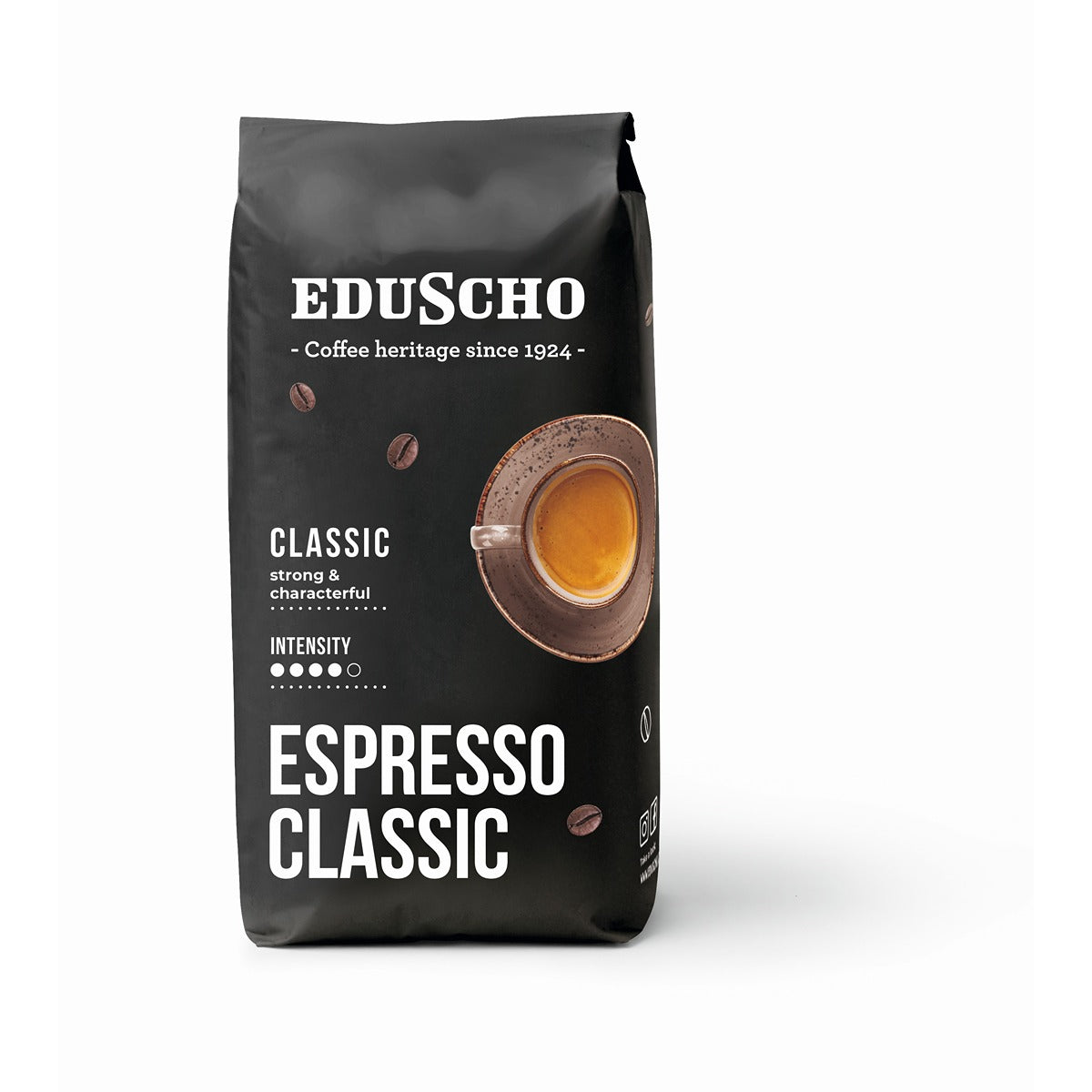 EDUSCHO Crema Classic, cafea prajita boabe, 1 kg - Imagine 1 [ps:74dbca5d-ed5e-4dab-9581-4aca5c7f2acd]