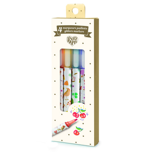 Set 4 markere cu sclipici Tinou, Djeco - Imagine 1 [ps:f0445f5f-e423-437b-ae10-8d7e9a5b7e90]