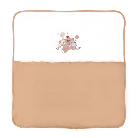 Patura Bumbac Bebe Lorelli Za Za, 90x90 cm, Pink - Bej (1) [ps:b35387d8-1aa8-434d-ab78-3c95ee949294]
