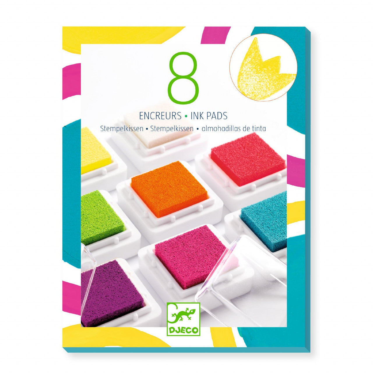 Tusiere colorate pentru stampile, Djeco - Imagine 1 [ps:302e3f2a-4ac8-4686-a8c5-e66998b4ca32]