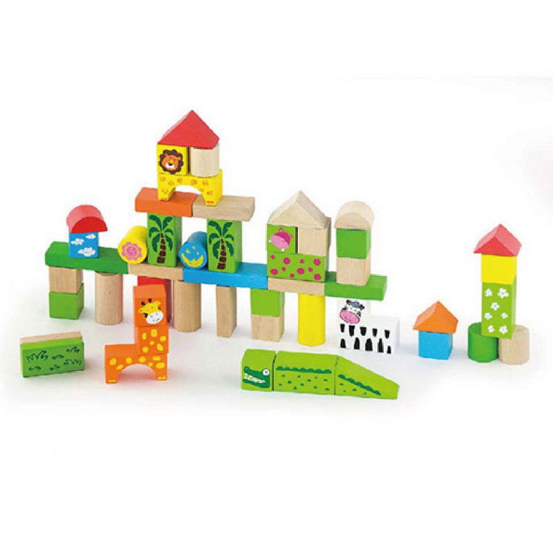 Set cuburi Zoo, 50 de piese, Viga - Imagine 1 [ps:76b7a2f4-e44d-4cac-a29a-5da9563a620b]