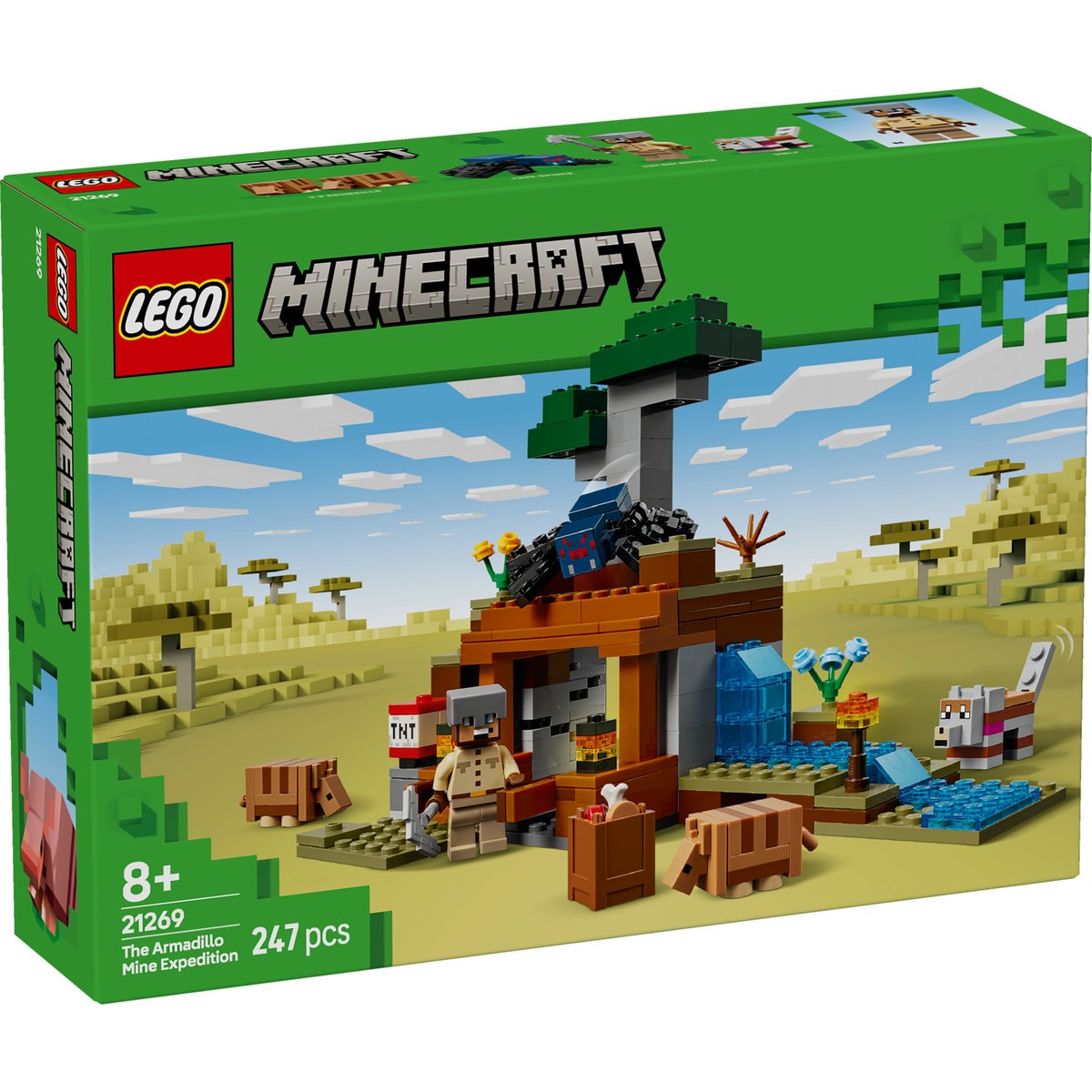 LEGO MINECRAFT EXPEDITIA DE MINERIT CU TATU 21269 - Imagine 1