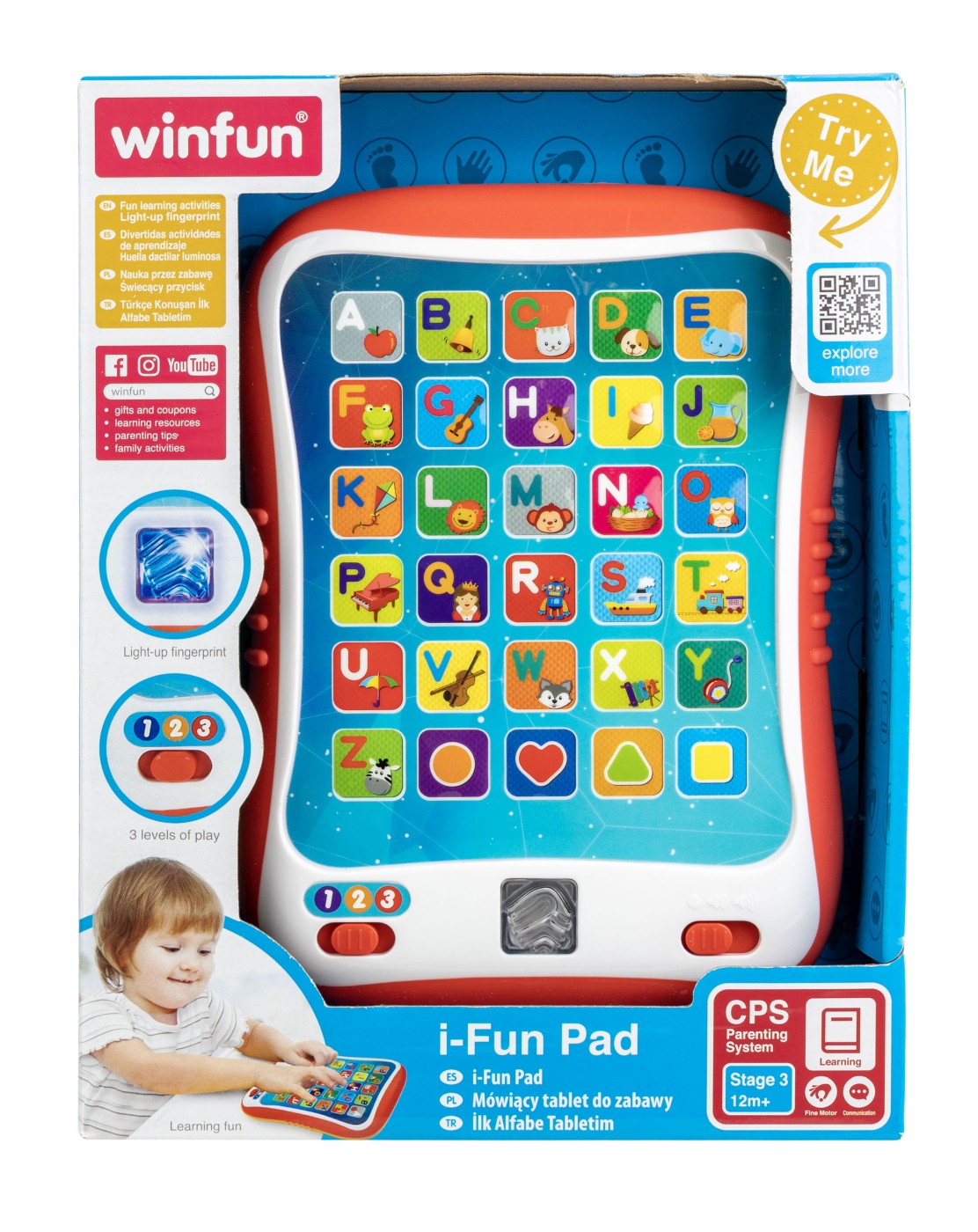 WINFUN TABLETA EDUCATIVA INTERACTIVA - Imagine 1 [ps:48343722-c174-4219-af8b-5676b73e8887]