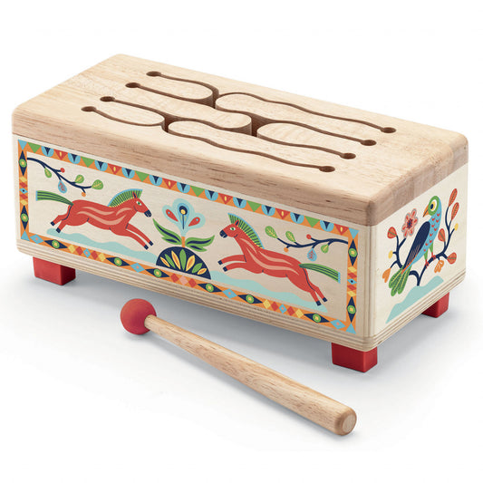 Instrument muzical Toba din lemn, Djeco - Imagine 1 [ps:3737f52c-024b-4c14-8500-cecd712fdbcb]