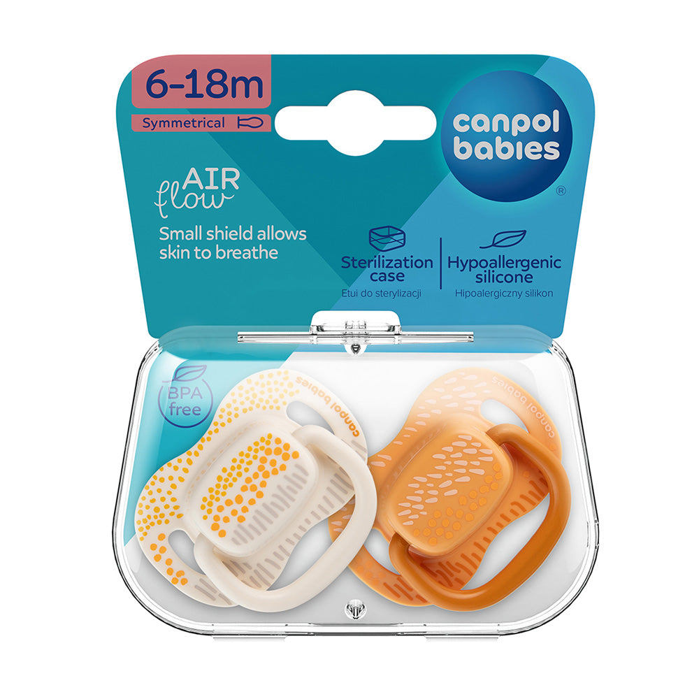 Canpol Babies Suzeta simetrica din silicon 6-18m - Imagine 1 [ps:df5210d4-32bf-42ef-ae09-d97c66e65af5]