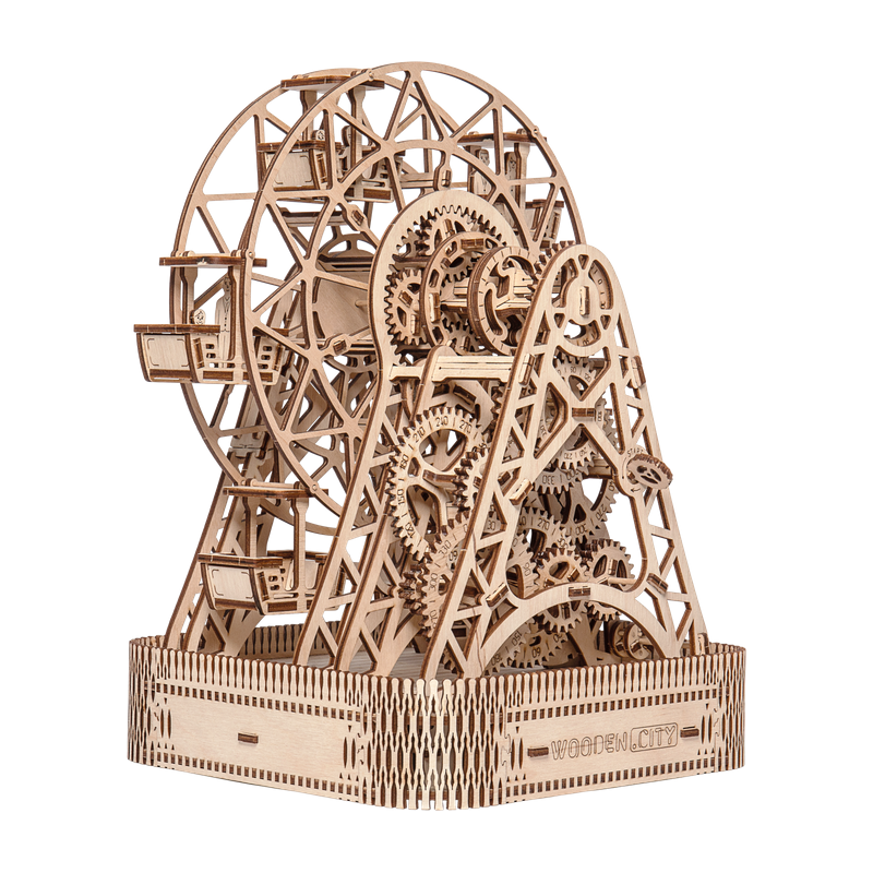 Puzzle 3D Ferris Wheel - Kit model mecanic Wooden City - Imagine 1 [ps:a45a6c3c-0e38-4466-a050-5432ddfcfacf]