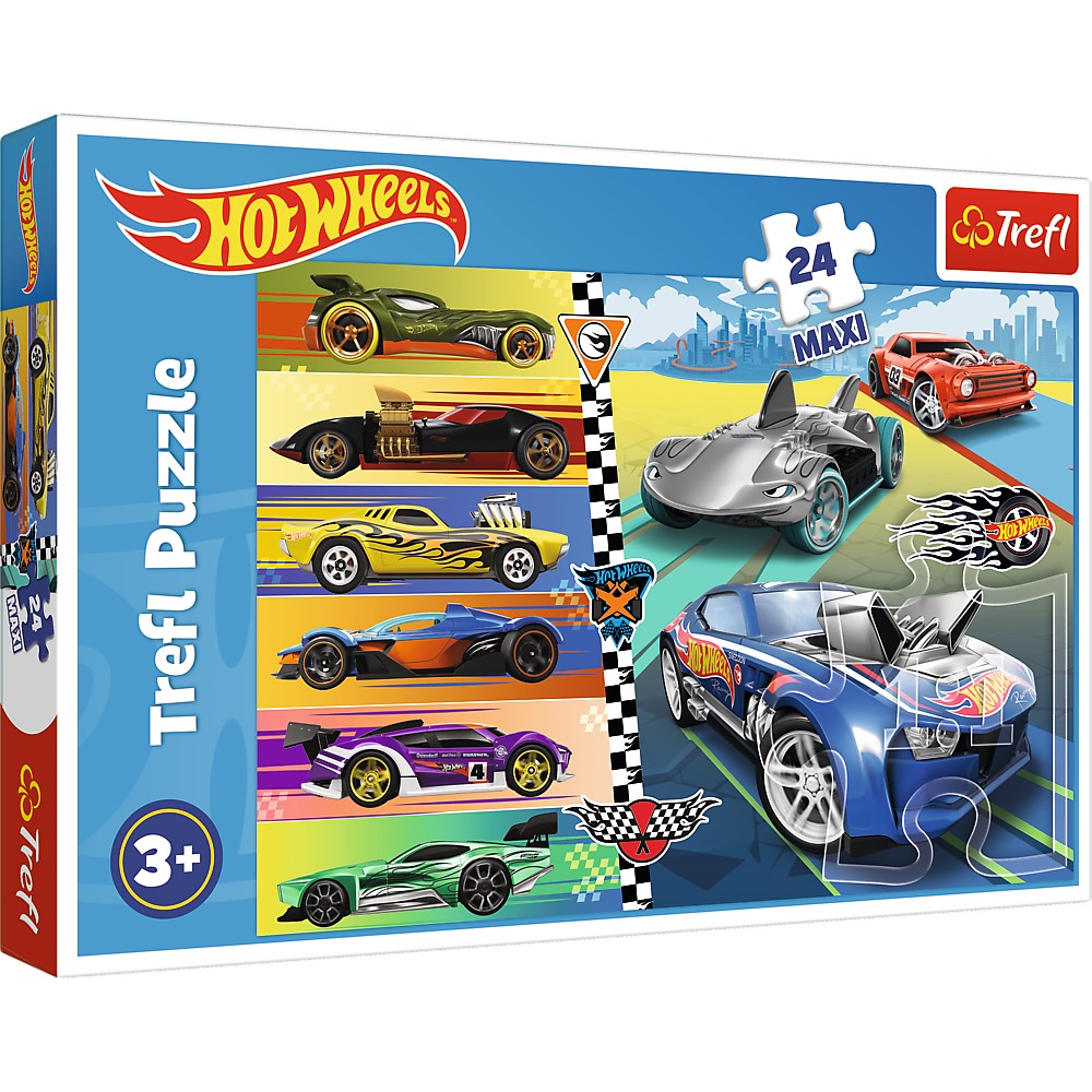 PUZZLE TREFL 24 MAXI HOT WHEELS MASINILE DEOSEBITE - Imagine 1 [ps:2dbdef07-d2c2-410f-a63f-64b890204730]