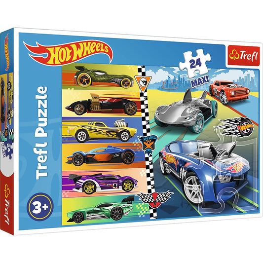 PUZZLE TREFL 24 MAXI HOT WHEELS MASINILE DEOSEBITE - Imagine 1 [ps:2dbdef07-d2c2-410f-a63f-64b890204730]
