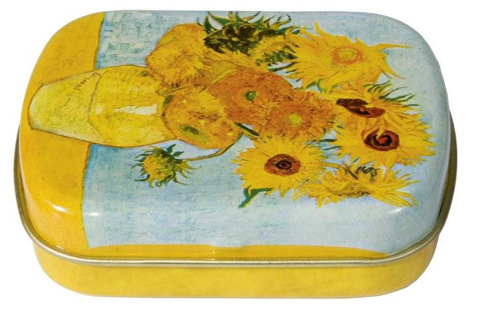 Cutiuta metalica VanGogh Foarea soarelui, Fridolin - Imagine 1 [ps:3290ad1c-0047-48bc-bafb-ef93f84c81e2]