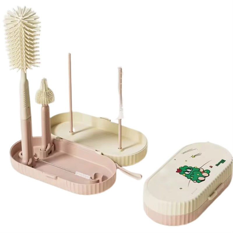 Set Spalat si Uscat Biberoane Flippy, 7 Piese, Verde - Roz (1) [ps:88e014a1-05eb-4fcd-85f1-b538c69949b0]