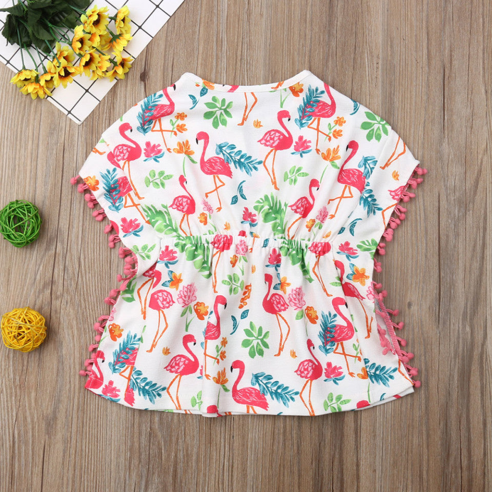 Rochita de plaja Drool (Marime: 120, Model: Flamingo) [ps:6c83c846-5eab-4728-9c97-989ff7f5194b]