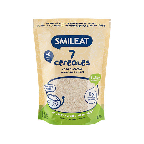 Smileat Cereale cu 7 Super Cereale 200g, +6 luni, Eco - Imagine 1
