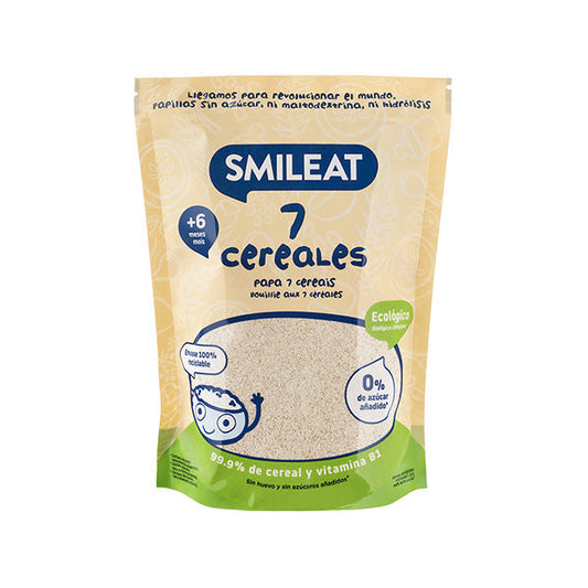 Smileat Cereale cu 7 Super Cereale 200g, +6 luni, Eco - Imagine 1