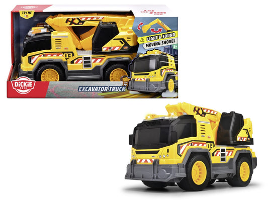 DICKIE CAMION CU EXCAVATOR CU SUNETE SI LUMINI 30CM Simba - Imagine 1 [ps:b253c1c9-976d-440c-a490-ec76ae301b0c]