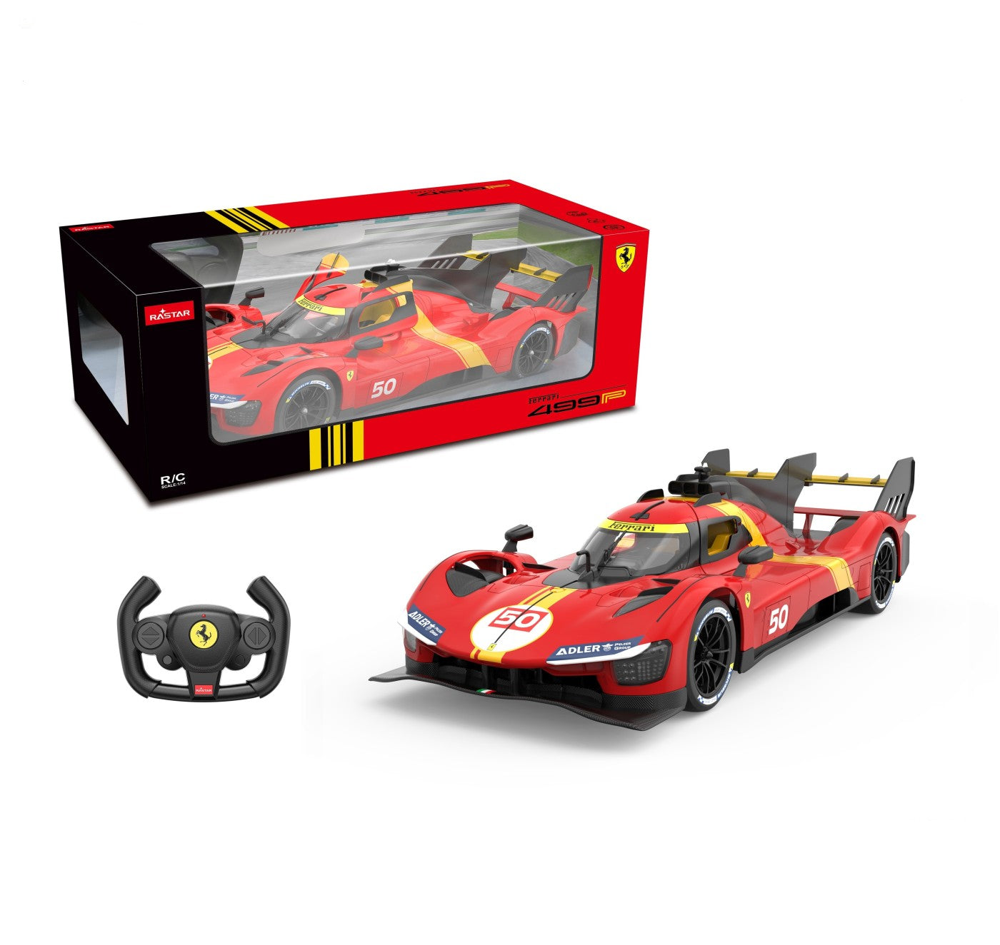 MASINA CU TELECOMANDA FERRARI 499P SCARA 1 LA 14 Rastar - Roșu (1) [ps:e2a73f34-9236-4e3d-87d2-0b865f7ed9de]