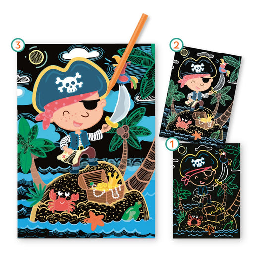 Set Creativ de Răzuit Pirati Dodo Toys | Jucărie Creativă - Default Title (1) [ps:cb8a6238-3418-45b3-89a7-421ab95f4108]