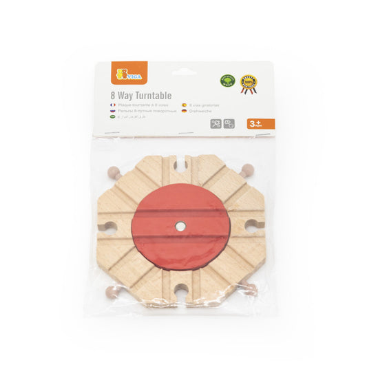 Macaz cu 8 rute pentru sine de trenulete din lemn, Viga - Imagine 1 [ps:6f7c446c-eaad-4143-b50f-11824e5128d4]