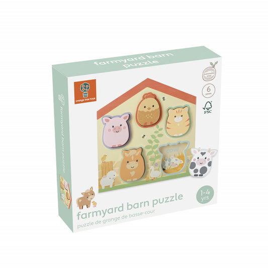 Puzzle lemn animale de ferma, Orange Tree Toys - Imagine 1 [ps:aae59d6f-98f6-496b-8839-29eb841c996a]