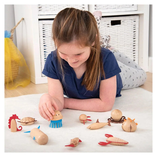 Set 10 Animale Marine din Lemn Sea Creatures - Tickit - Default Title (1) [ps:4812a959-de13-4903-879e-666d91dc992e]