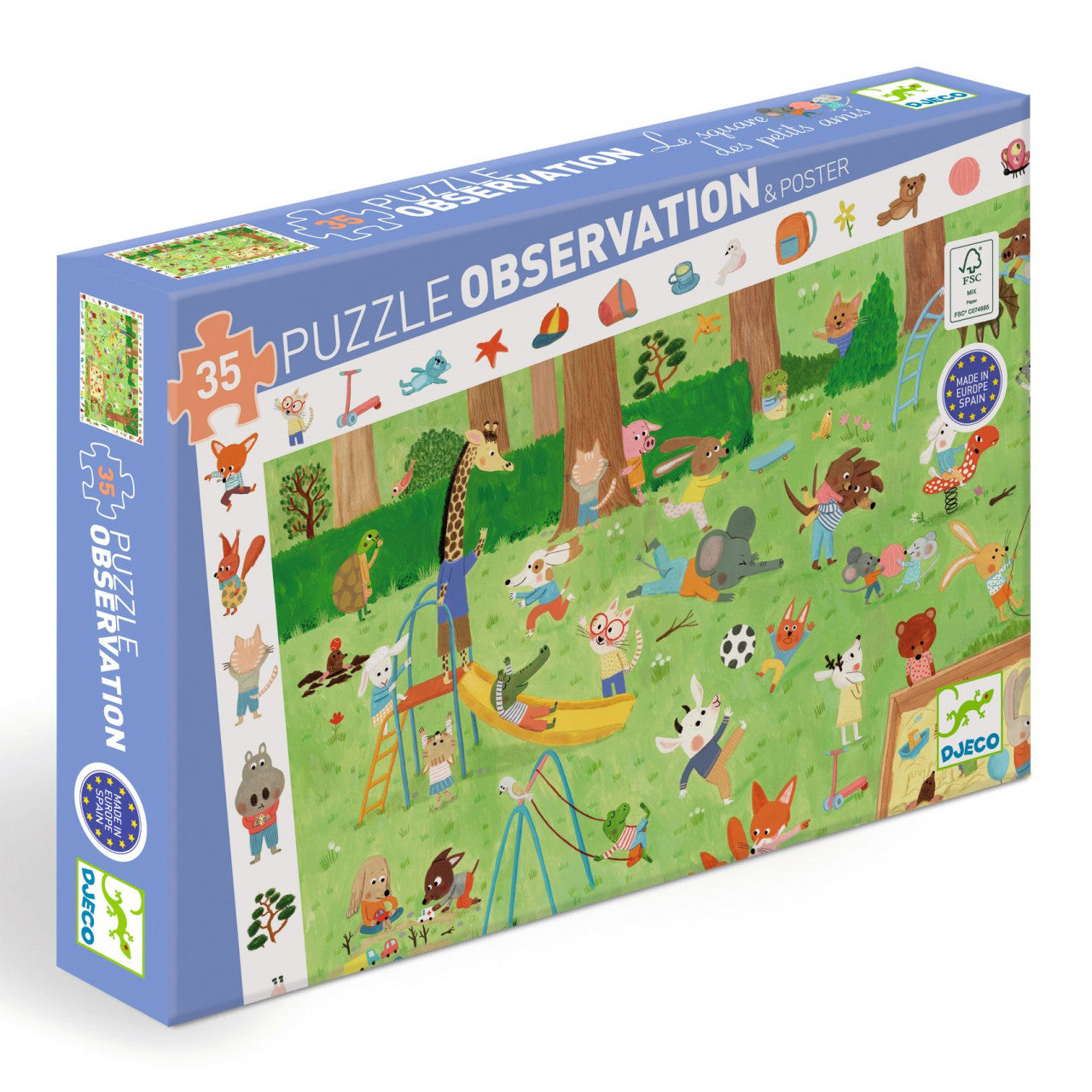 Puzzle observatie Gradina micilor prieteni, Djeco - Imagine 1 [ps:0791a355-591e-4900-912d-a3526ee93839]