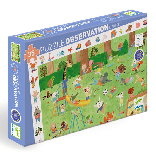 Puzzle observatie Gradina micilor prieteni, Djeco - Imagine 1 [ps:0791a355-591e-4900-912d-a3526ee93839]