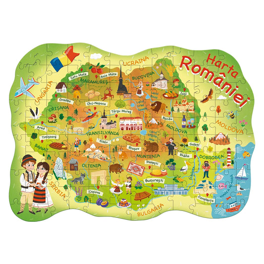 Puzzle Harta României 100 piese Dodo Toys - Default Title (1) [ps:3c444605-8999-4116-8887-a139ddfa5111]
