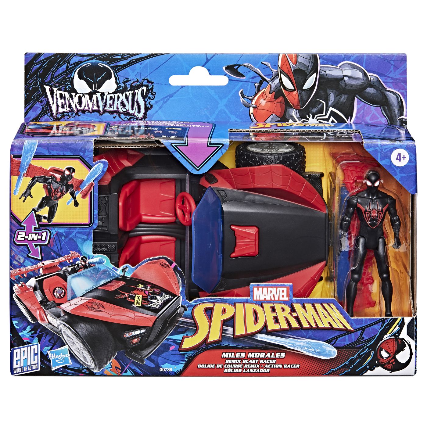 MARVEL SPIDER MAN VENOM VERSUS LANSATOR AUTO SI FIGURINA - Imagine 1 [ps:8e091365-7b73-414a-8bcb-3b3d30cee3c9]