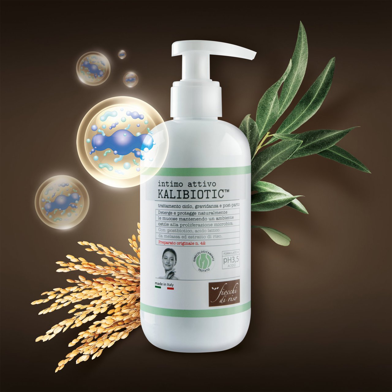 Gel de curatare intima Fiocchi di Riso Kalibiotic (fruct - pentru perioada menstruatiei, sarcina si post-partum (1) [ps:ceec60ea-5e28-4feb-a31f-598315eaafcc]